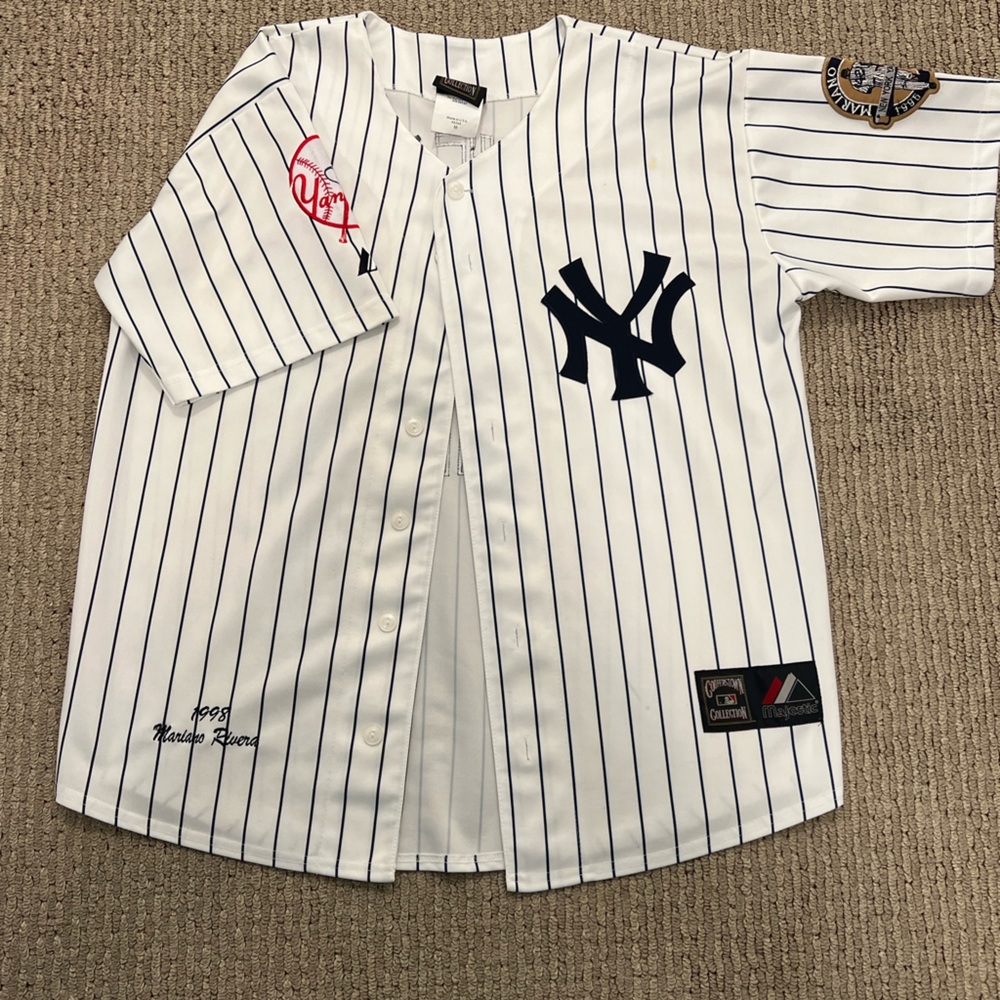 Mariano Rivera 1995-2013 New York Yankees Cooperstown Men  Jersey Sz M Majestic